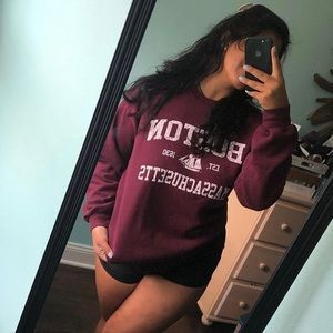 BOSTON mass crewneck sweatshirt